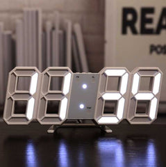 Modern 3D Digital LED Clock - A Stylish Timekeeper with Temperature & Humidity Monitoring