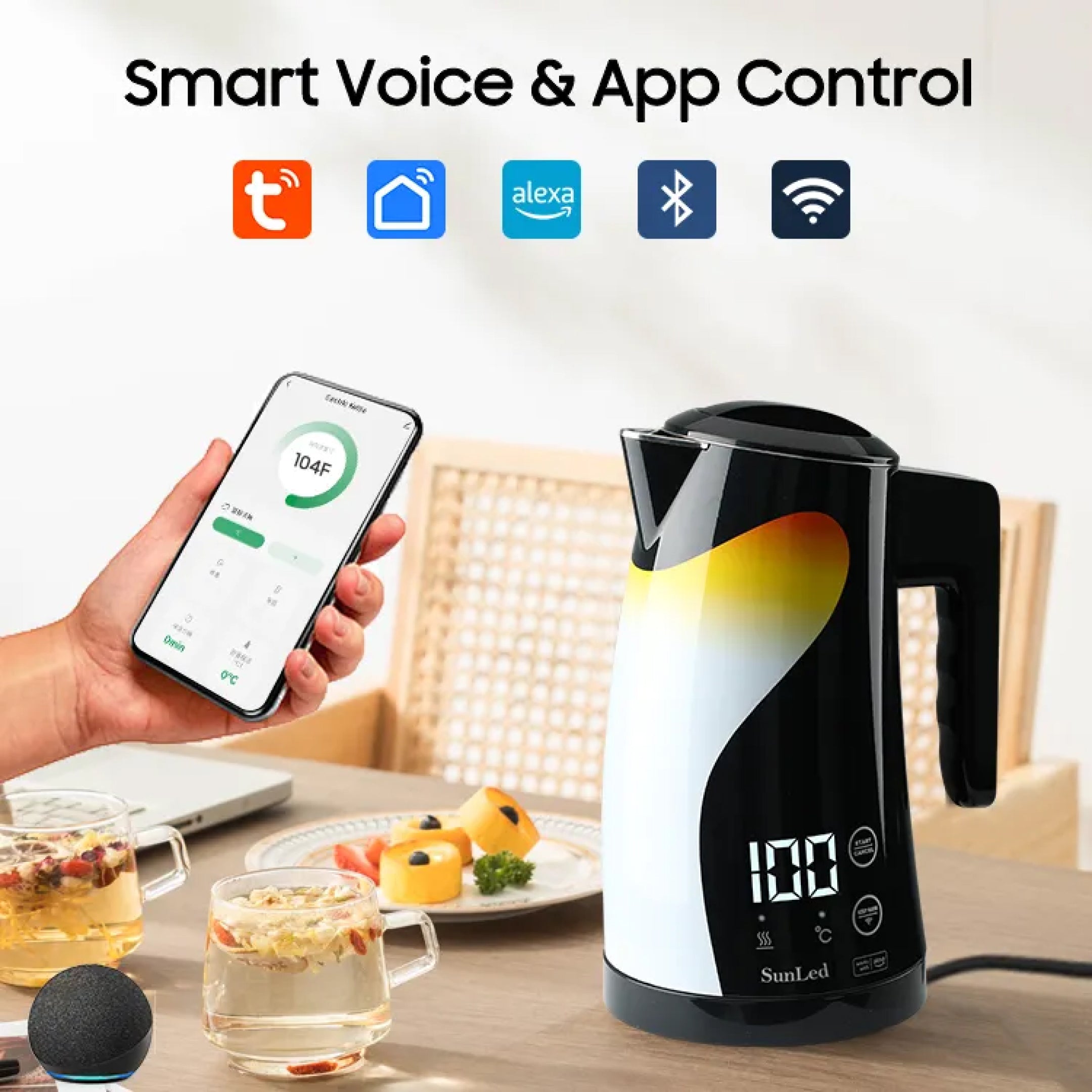 Smart Electric Kettle with Auto Shut-Off for Quick Boiling and Safe Use