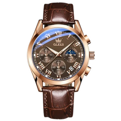 Men’s Luxury Business Watch - Stainless Steel, Waterproof, and Elegant Design