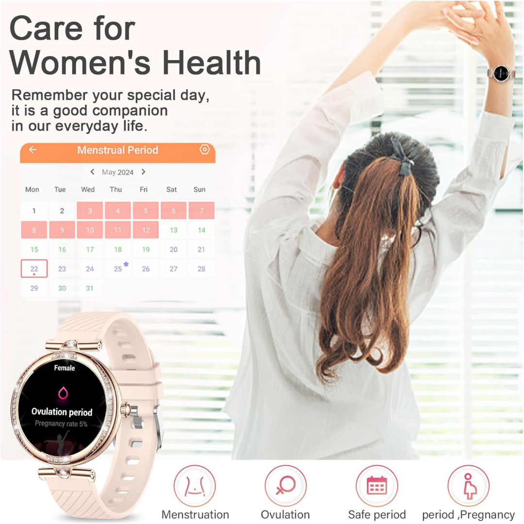 NX19 Women’s Smartwatch – Stylish Design with Phone Calling & Fitness Tracking