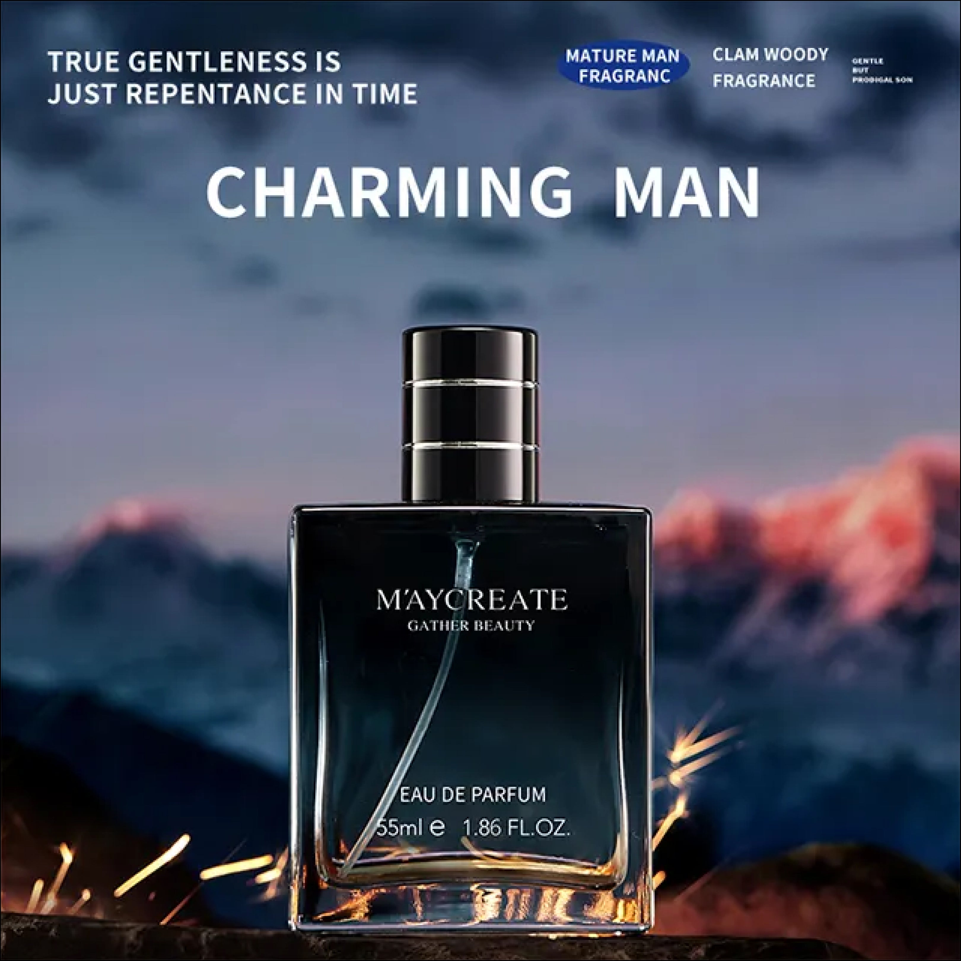 Men's Luxury Long-Lasting Perfume | Distinct Scent Profile with Woody and Spicy Notes